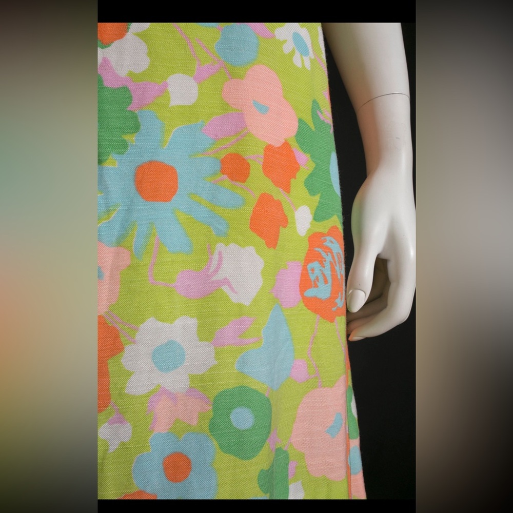 Vintage 60s Flower Power Dress - Picture 5 of 5